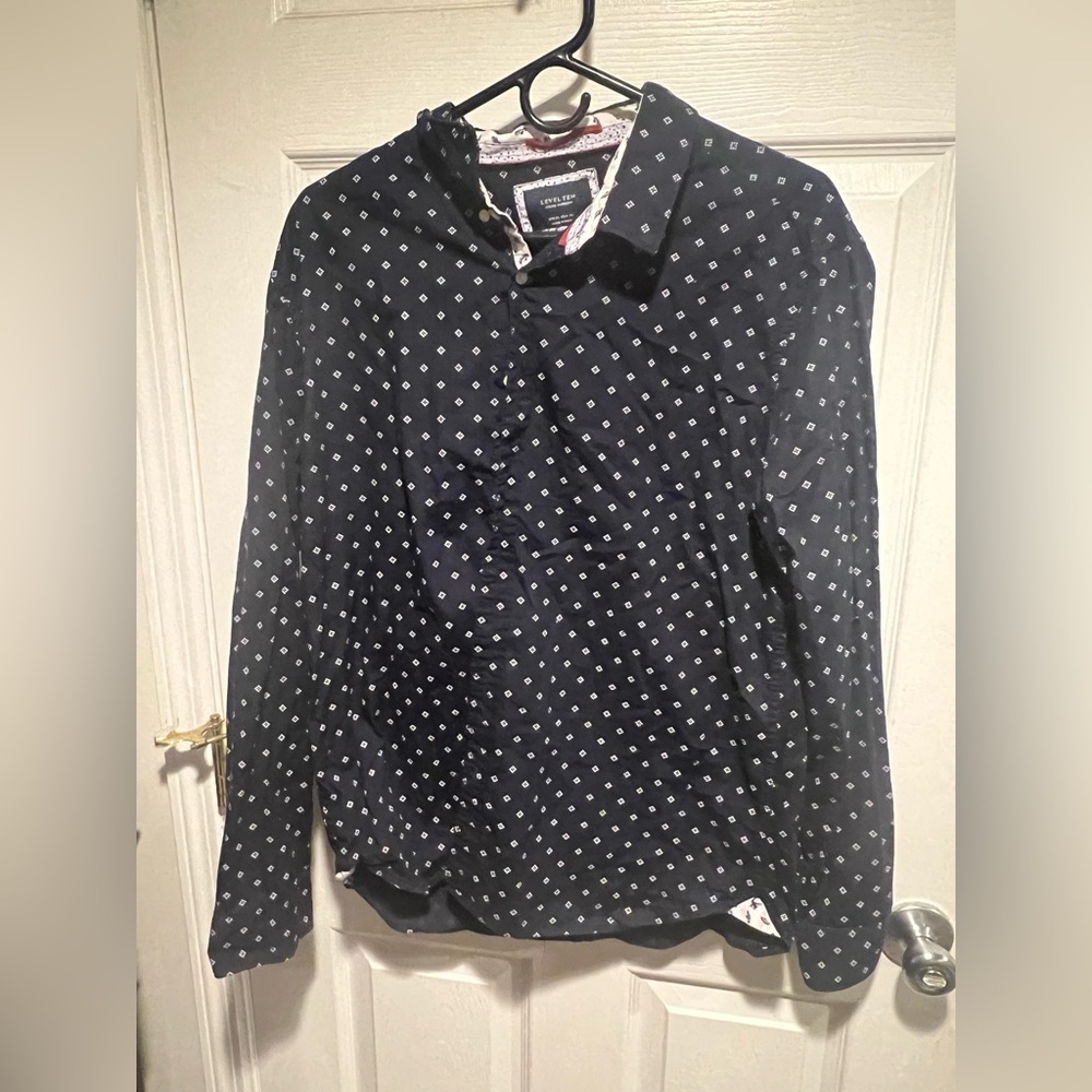 Blue Level Ten long sleeve button down